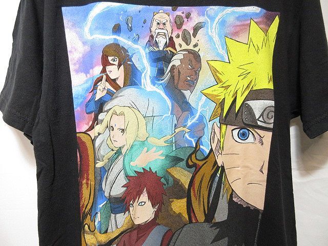 USオフィシャル USA古着 NARUTO SHIPPUDEN ナルト疾風伝 Ｔシャツ 両面プリント アニメ アメリカ古着 ビンテージ オールド キャラクター _画像2