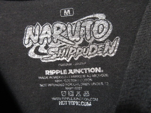 USオフィシャル USA古着 NARUTO SHIPPUDEN ナルト疾風伝 Ｔシャツ 両面プリント アニメ アメリカ古着 ビンテージ オールド キャラクター _画像4