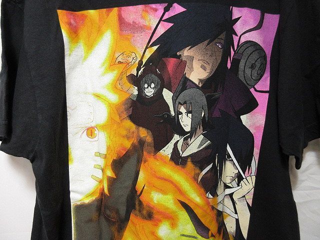 USオフィシャル USA古着 NARUTO SHIPPUDEN ナルト疾風伝 Ｔシャツ 両面プリント アニメ アメリカ古着 ビンテージ オールド キャラクター _画像6