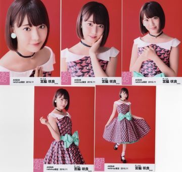 宮脇咲良　AKB48 netshop限定　2016.11　月別写真5枚_画像1