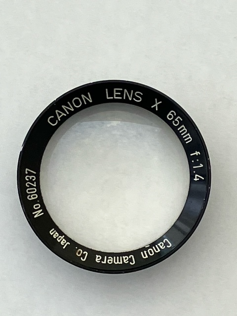 ★【現状品】Canon LENS X 65mm F1.4 カメラレンズ（送料無料）_画像1