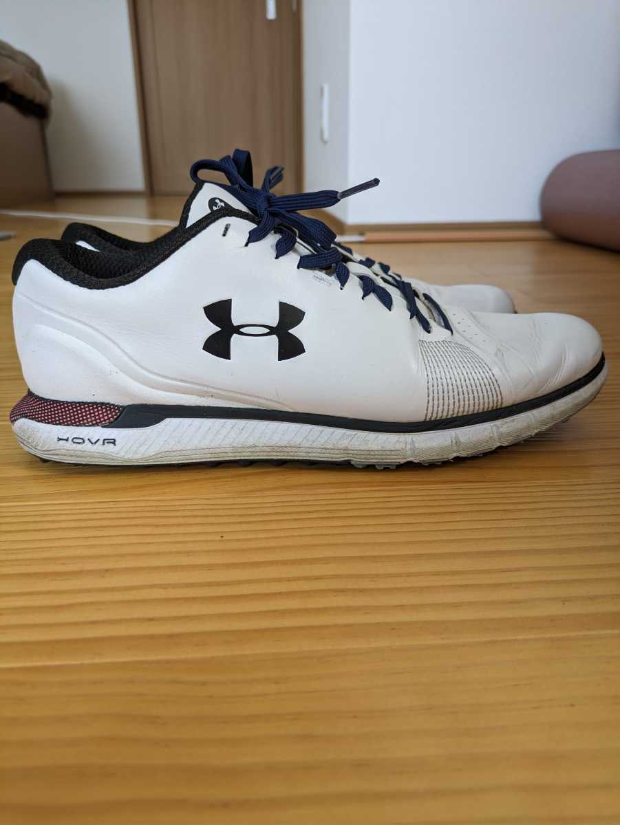 UNDER ARMOUR アンダーアーマー スパイクレス ゴルフシューズ 25.5cm 白 中古 美品_画像8