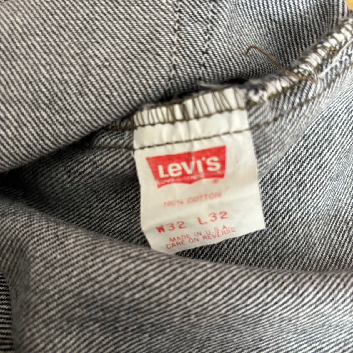 80's Levi's 505 USA製 先染め ブラックデニム W32 L32 リーバイス