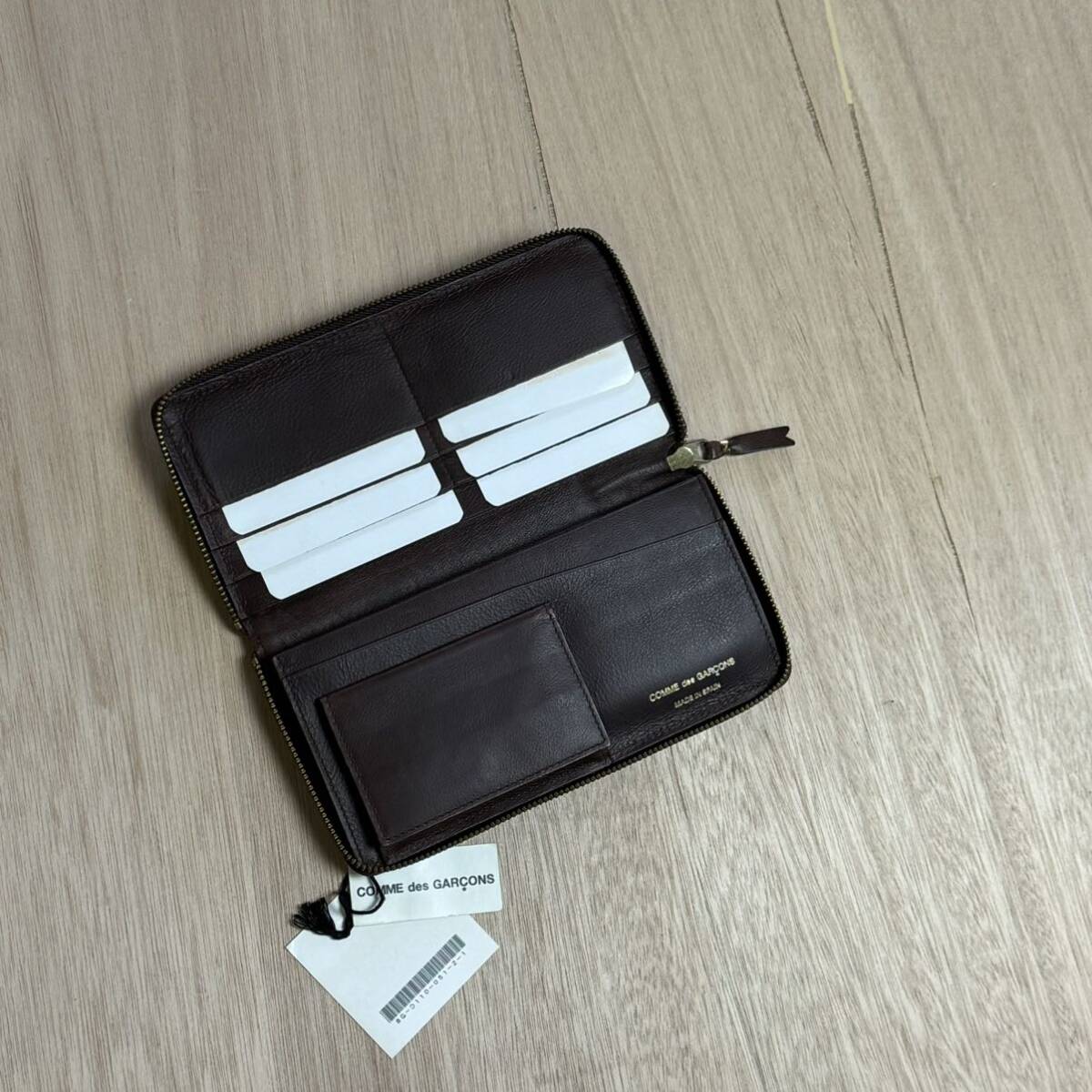 COOMME des GARCONS wallet long wallet Brown purse beautiful goods 