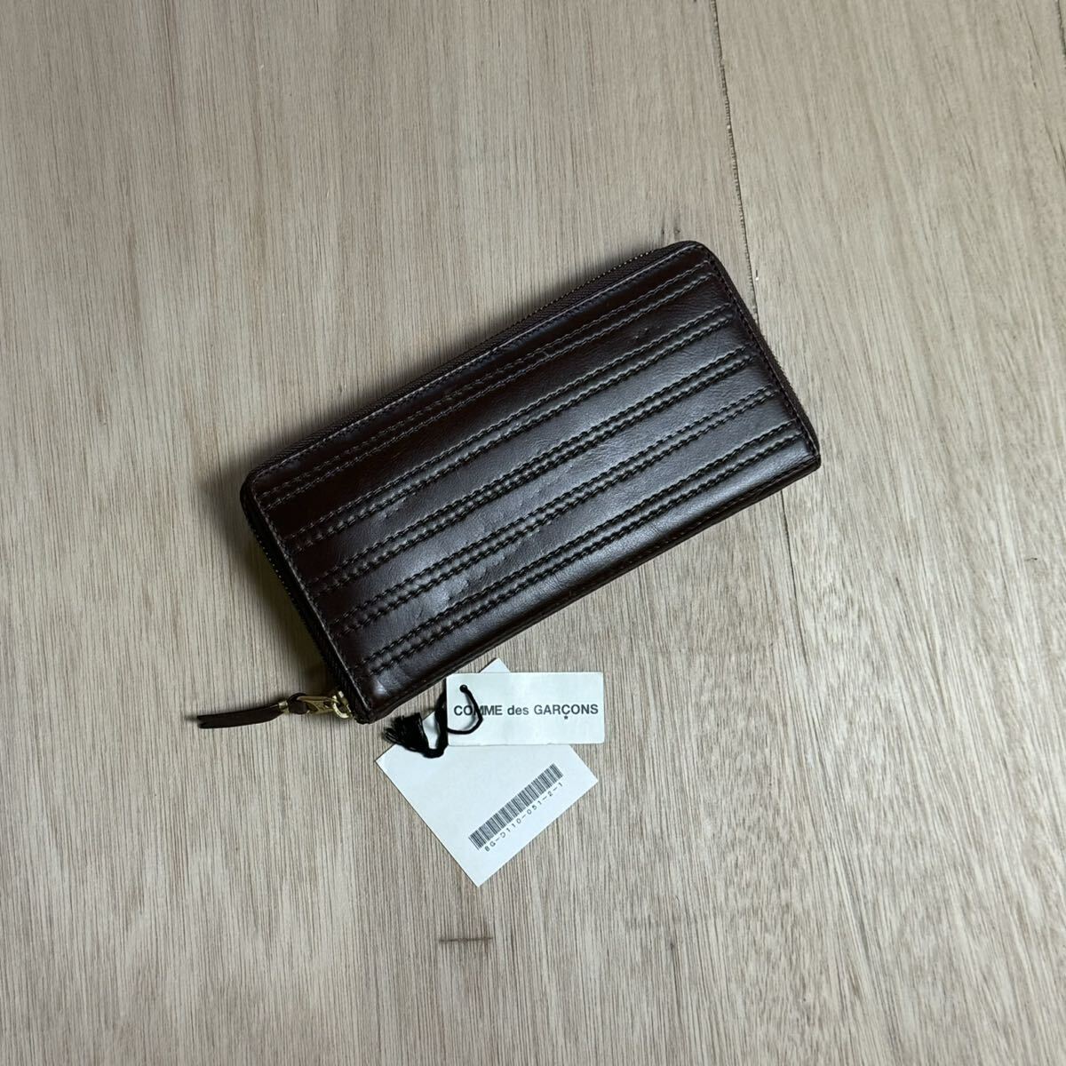 COOMME des GARCONS wallet long wallet Brown purse beautiful goods 