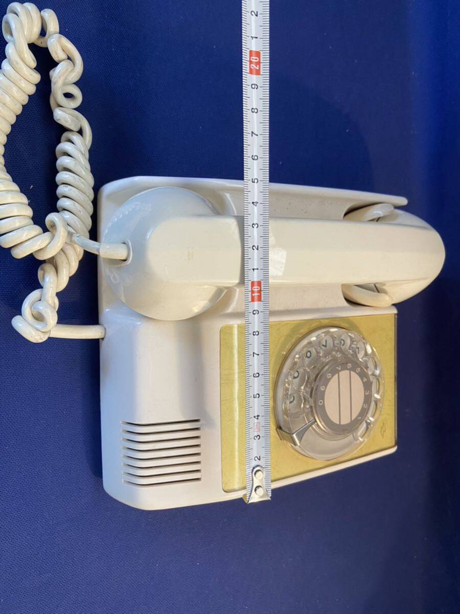 昭和レトロ ダイヤル式 電話機 日本電信電話公社 レトロ 当時物 格安 不用品 お得 希少の画像2