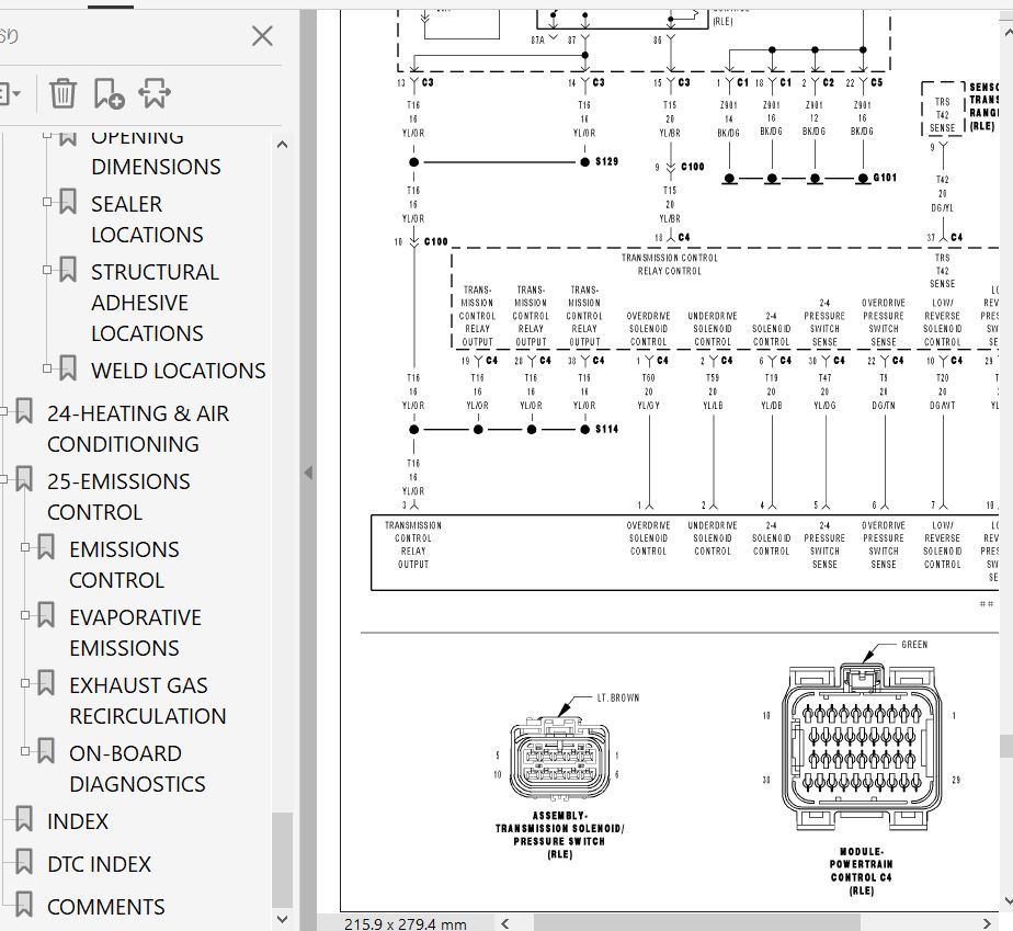 300C SRT-8 TOURING 2005-09 ワークショップマニュアル 整備書 配線図 他 クライスラー300C 2.7L DOHC 3.5L 5.7L 6.1L 3.0DIESEL 修理書の画像10