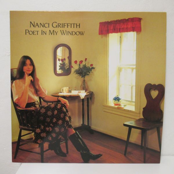 FOLK LP/UK/インナースリーブ付き美盤/Nanci Griffith - Poet In My Window/Ｂ-12081の画像1