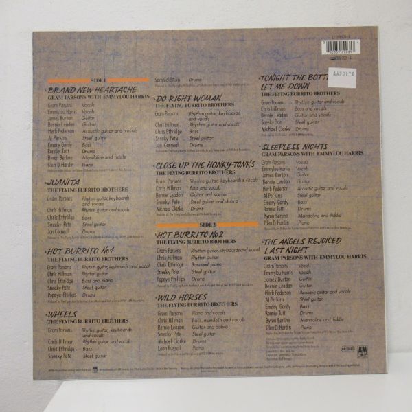 FOLK LP/GERMANY ORIG./美盤/Gram Parsons / The Flying Burrito Bros Featuring Emmylou Harris - The Best/Ｂ-12073の画像2