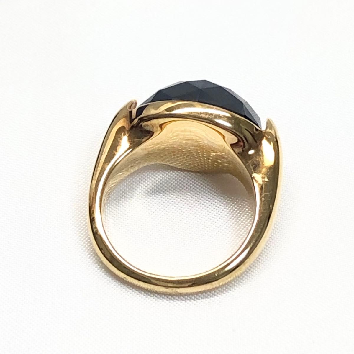 SWAROVSKI  リング 指輪　サイズ52  ゴールド　ブラック