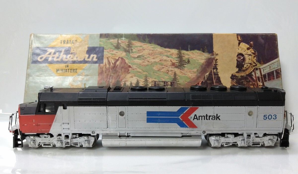 GW特別価格 アサーン Athearn アムトラック #503 Amtrak アメリカ型機関車 人気鉄道模型コレクション HOゲージ大量整理 ライト&動作確認済の画像1