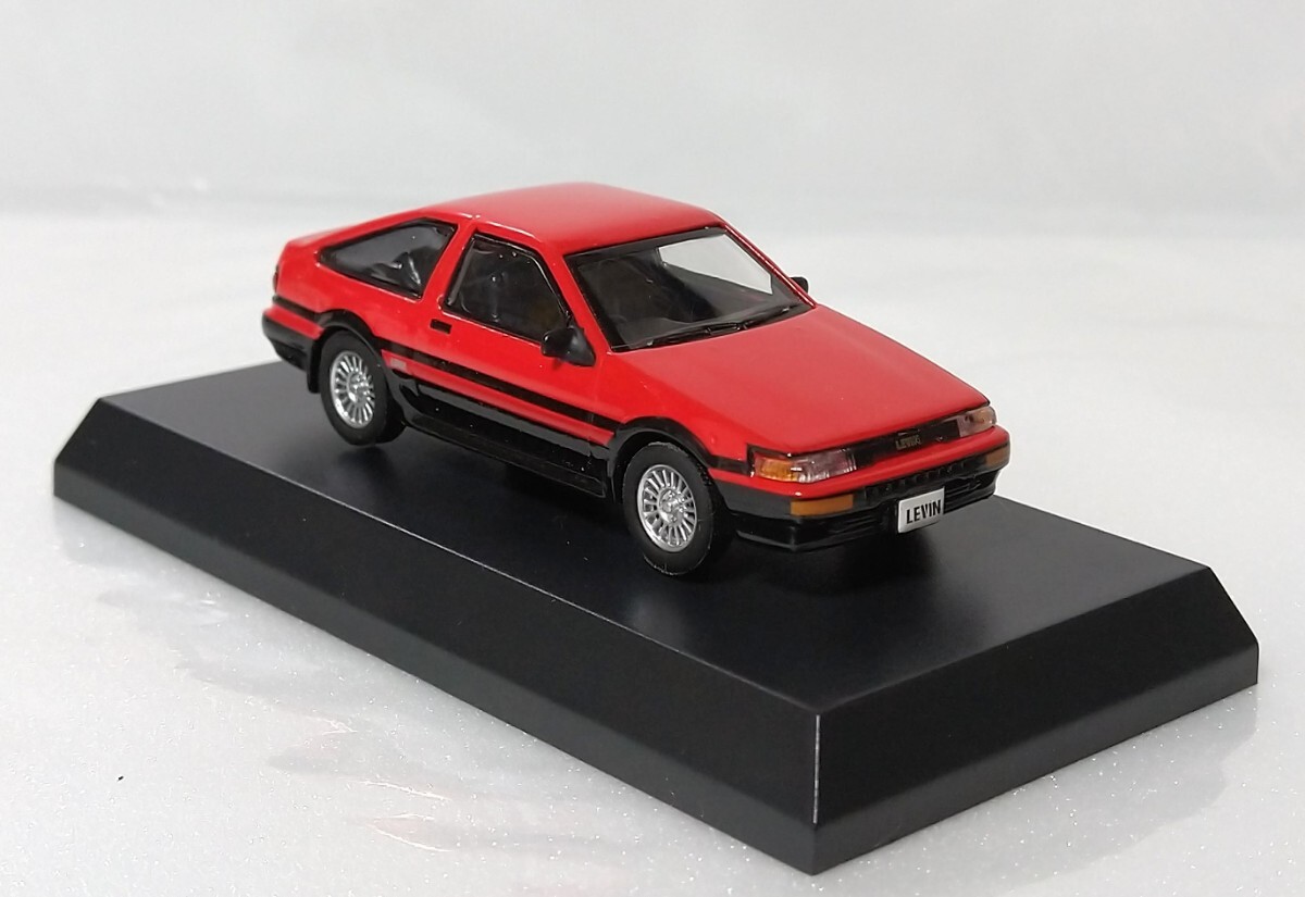 京商 1/64 トヨタ カローラ レビン AE86 赤×黒 スポーツカー ミニカーコレクション大量整理 サークルKサンクス限定 人気旧車 TOYOTA LEVINの画像5