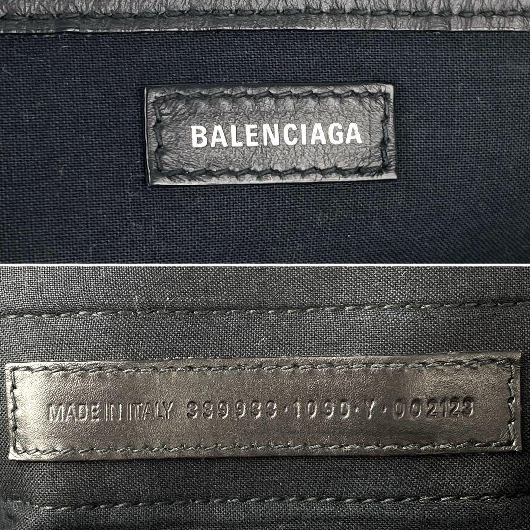 [ прекрасный товар ]BALENCIAGA Balenciaga большая сумка ручная сумочка темно-синий бегемот sS Logo Denim черный чёрный для мужчин и женщин 339933 кожа очень популярный 