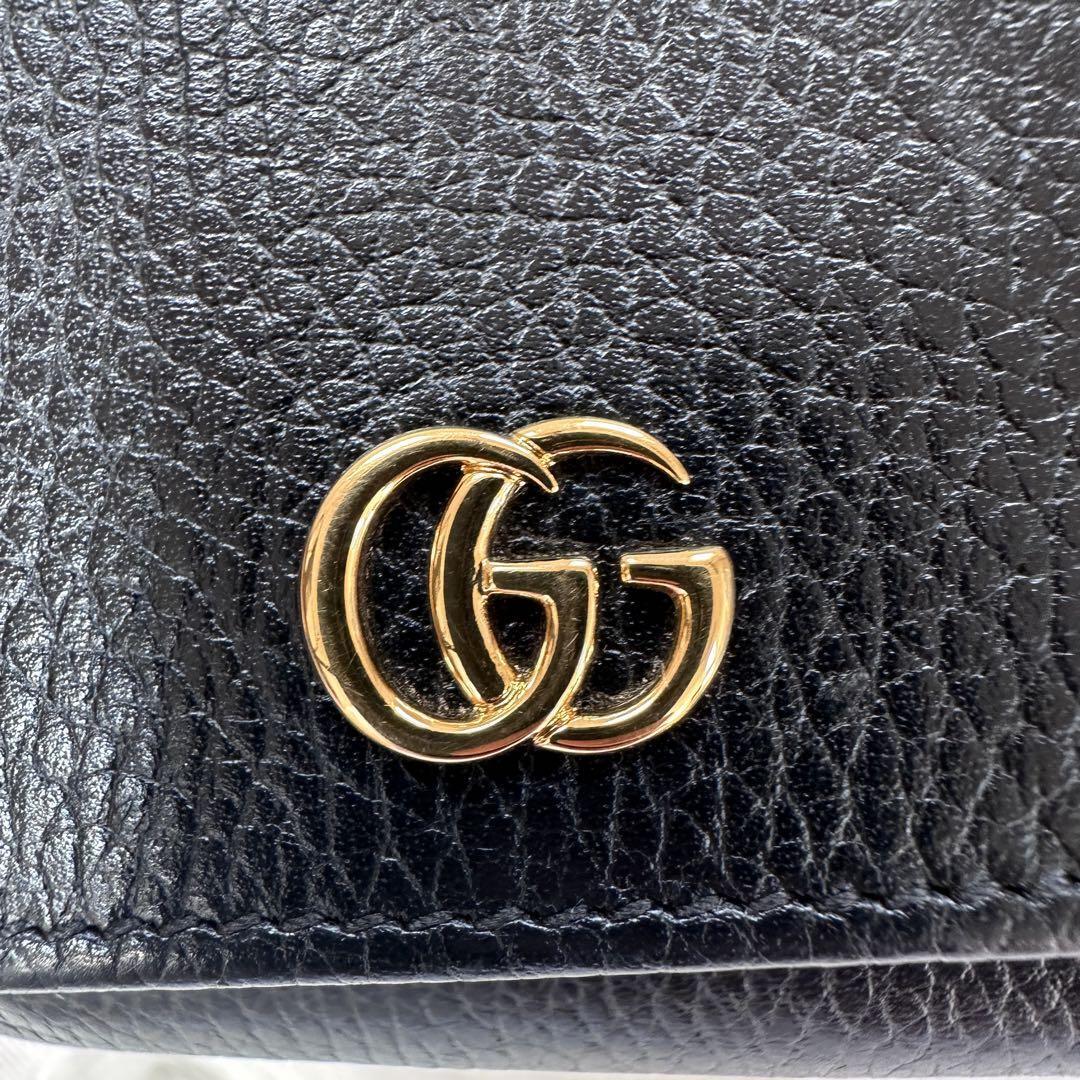 極美品 グッチ GUCCI GGロゴ レザー二つ折り 財布 付属品完備｜Yahoo 