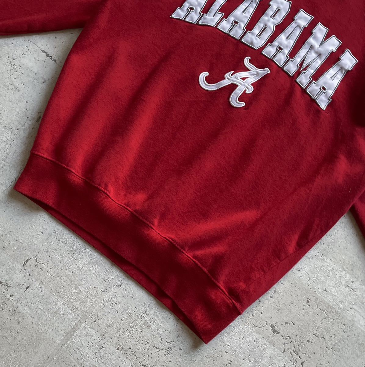 vintage ヴィンテージ 90's STADIUM カレッジロゴ ALABAMA スウェット トレーナー レッド S_画像5