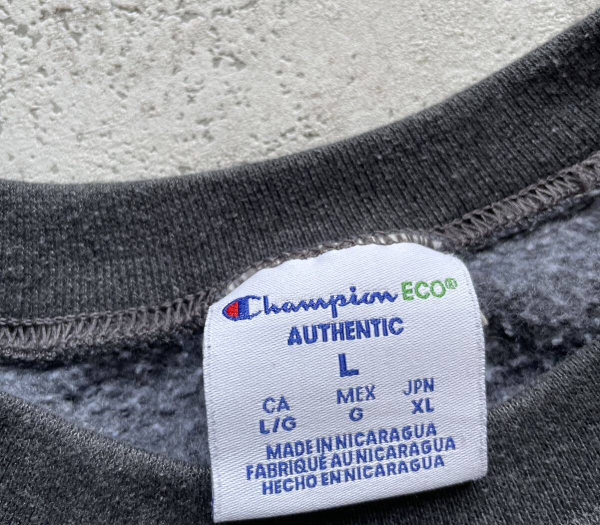 champion チャンピオン カレッジロゴ NORTHWEST クルーネック スウェット トレーナー チャコールグレー L_画像4