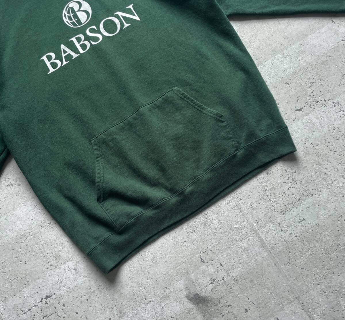 champion チャンピオン カレッジロゴ BABSON プルオーバー パーカー グリーン L_画像4