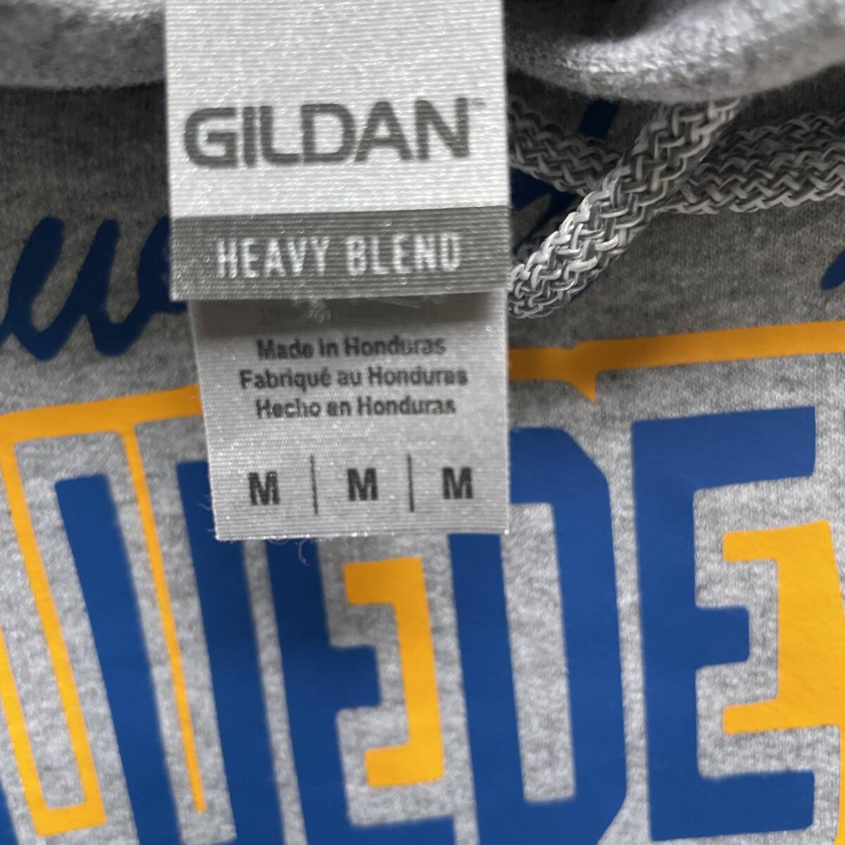 GILDAN ギルダン カレッジロゴ BLUEDEVILS プルオーバー パーカー グレー Mの画像7