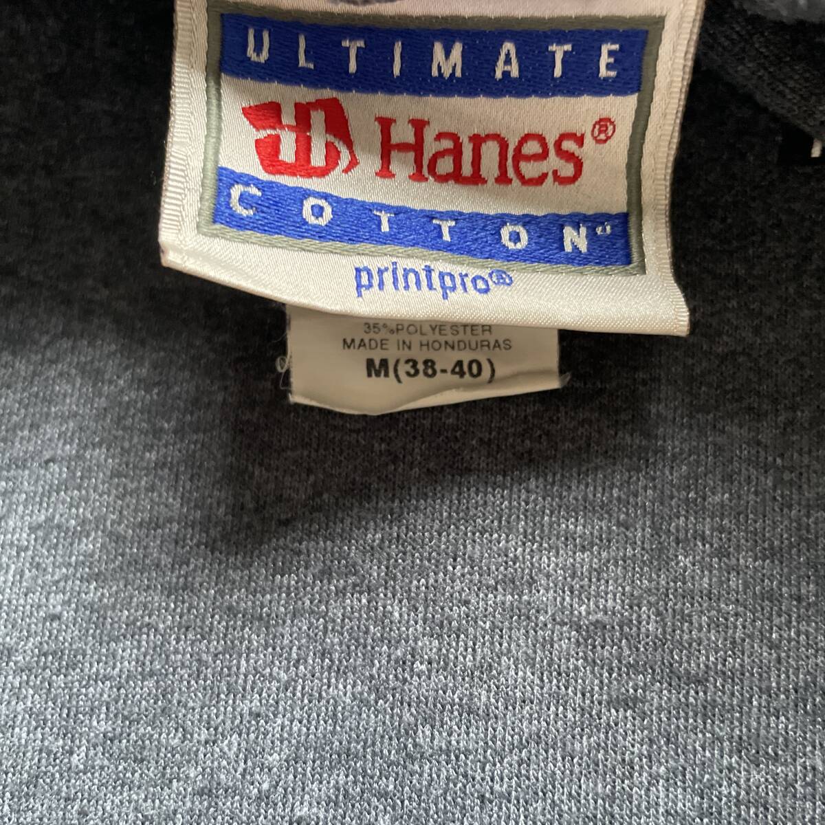 Hanes ヘインズ カレッジロゴ DOBBS プルオーバー パーカー チャコールグレー M_画像7