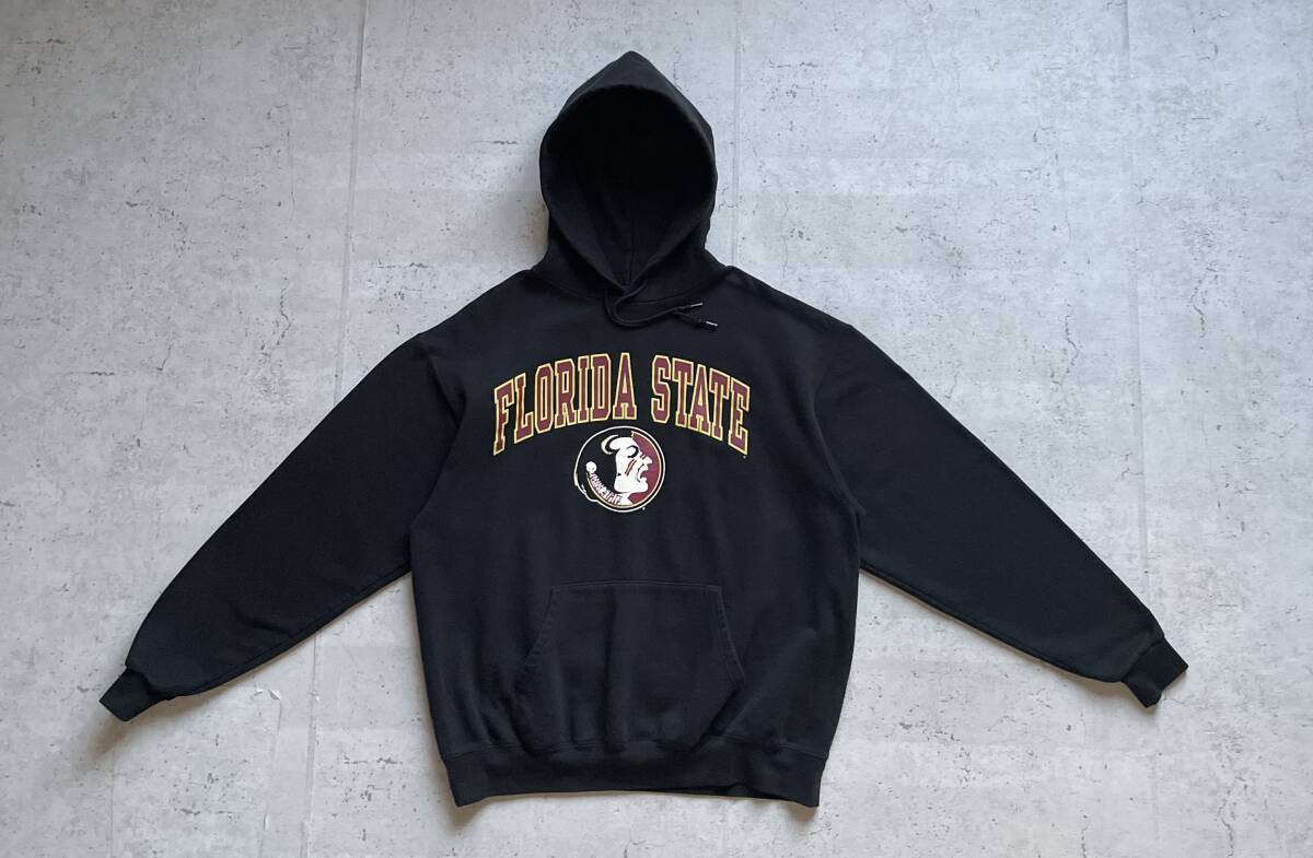 champion チャンピオン カレッジロゴ FLORIDA STATE プルオーバー パーカー ブラック L_画像2