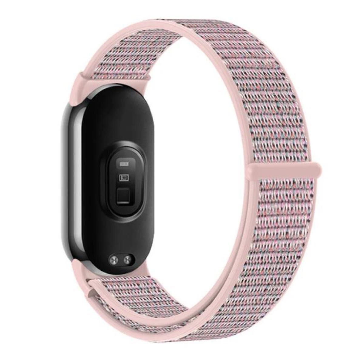 Xiaomi Smart Band 8 ベルト ネイビー バンド ナイロン ループ スポーツ 交換ベルト シャオミ band8