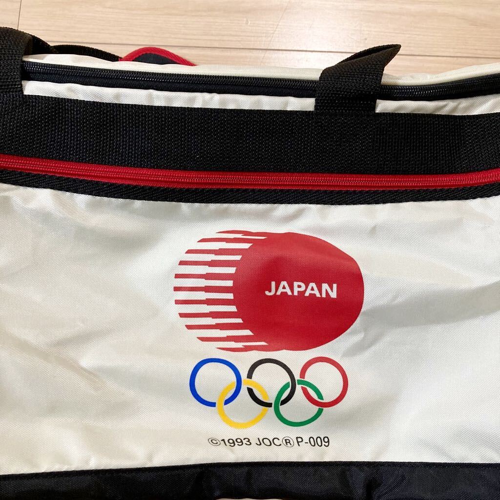 MIZUNO ミズノ 1993 JOC オリンピック JAPAN 2004 athens mizumo KIRIN ボストンバッグ かばん 黒 白 赤 新品 未使用品の画像2