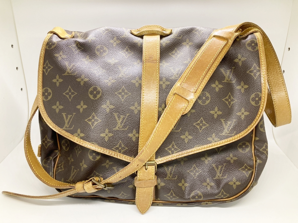 ◆◆【Louis Vuitton】モノグラム ソミュールGM ショルダーバッグ かぶせ 大きめ 旅行 M40662 oi ◆◆_画像1