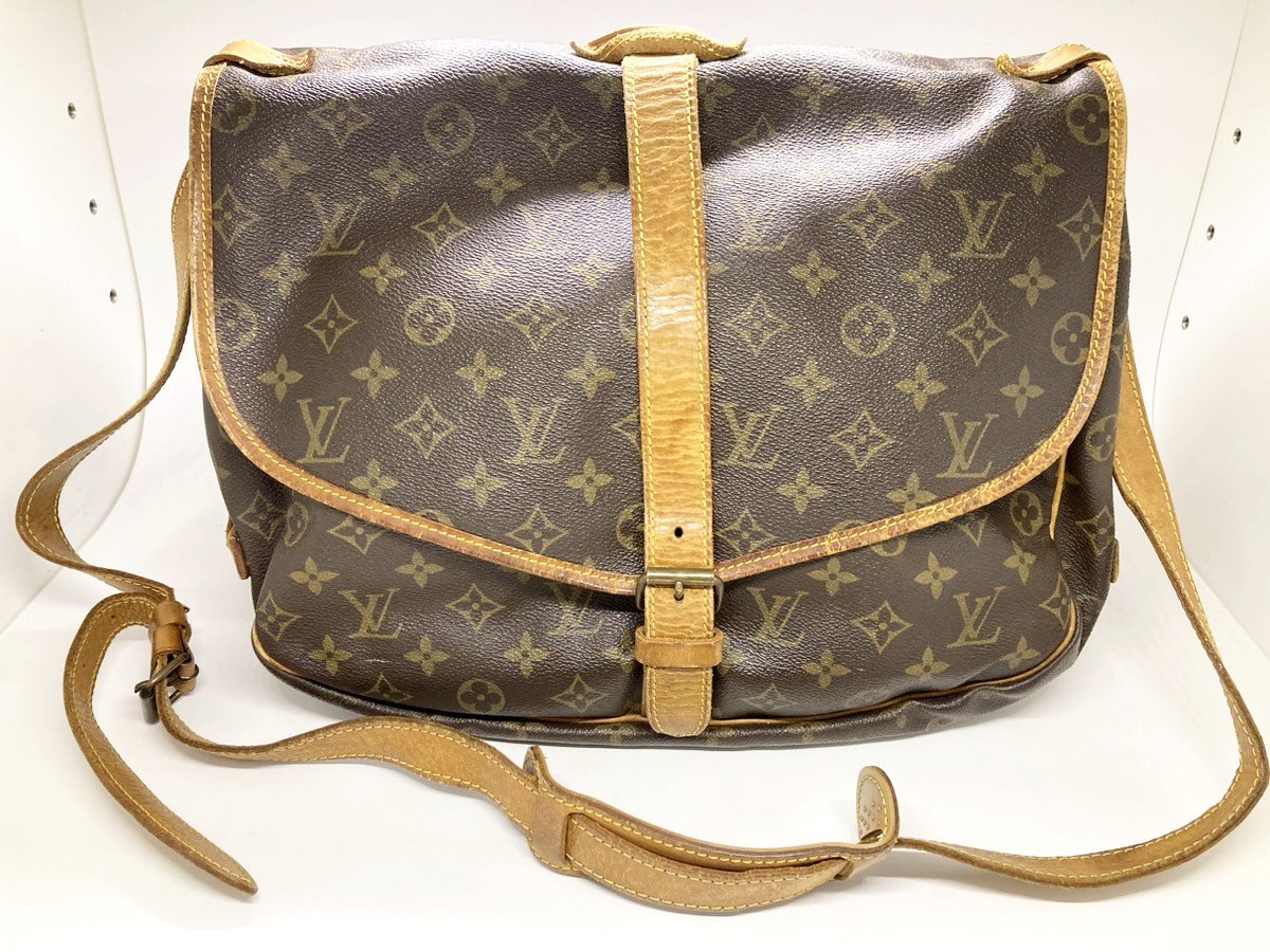 ◆◆【Louis Vuitton】ルイヴィトン モノグラム ソミュールGM ショルダーバッグ 大きめ かぶせタイプ 旅行 トラベル　M40662 oi ◆◆_画像1