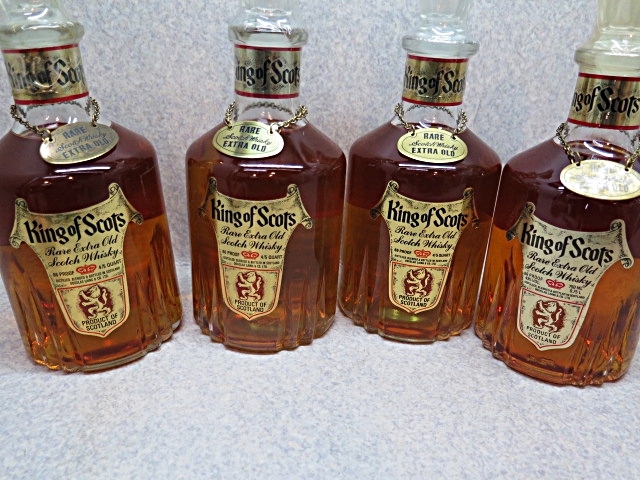 ★☆【古酒】King of Scots RARE EXTRA OLD キングオブスコッツ レア エクストラオールド ウイスキー 750ml 43% 未開栓 4本セット ot☆★の画像3