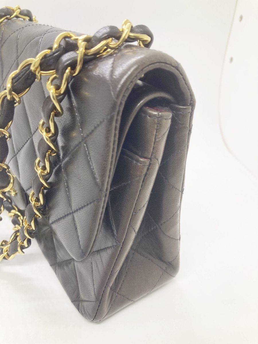 ◆◆【CHANEL】 シャネル ショルダーバッグ マトラッセ チェーンショルダーバッグ Wフラップ ラムスキン ブラック oi ◆◆の画像3