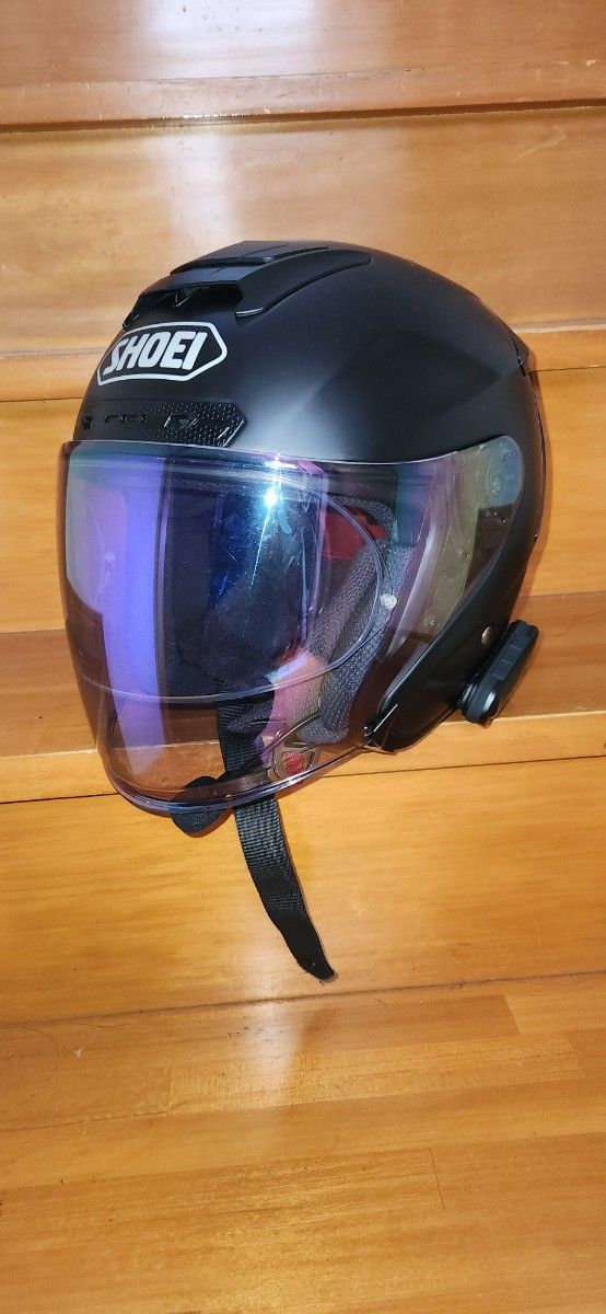 SHOEI　JｰFORCE4　L　ミラーシールド　ピンロック付　オープンフェイス　