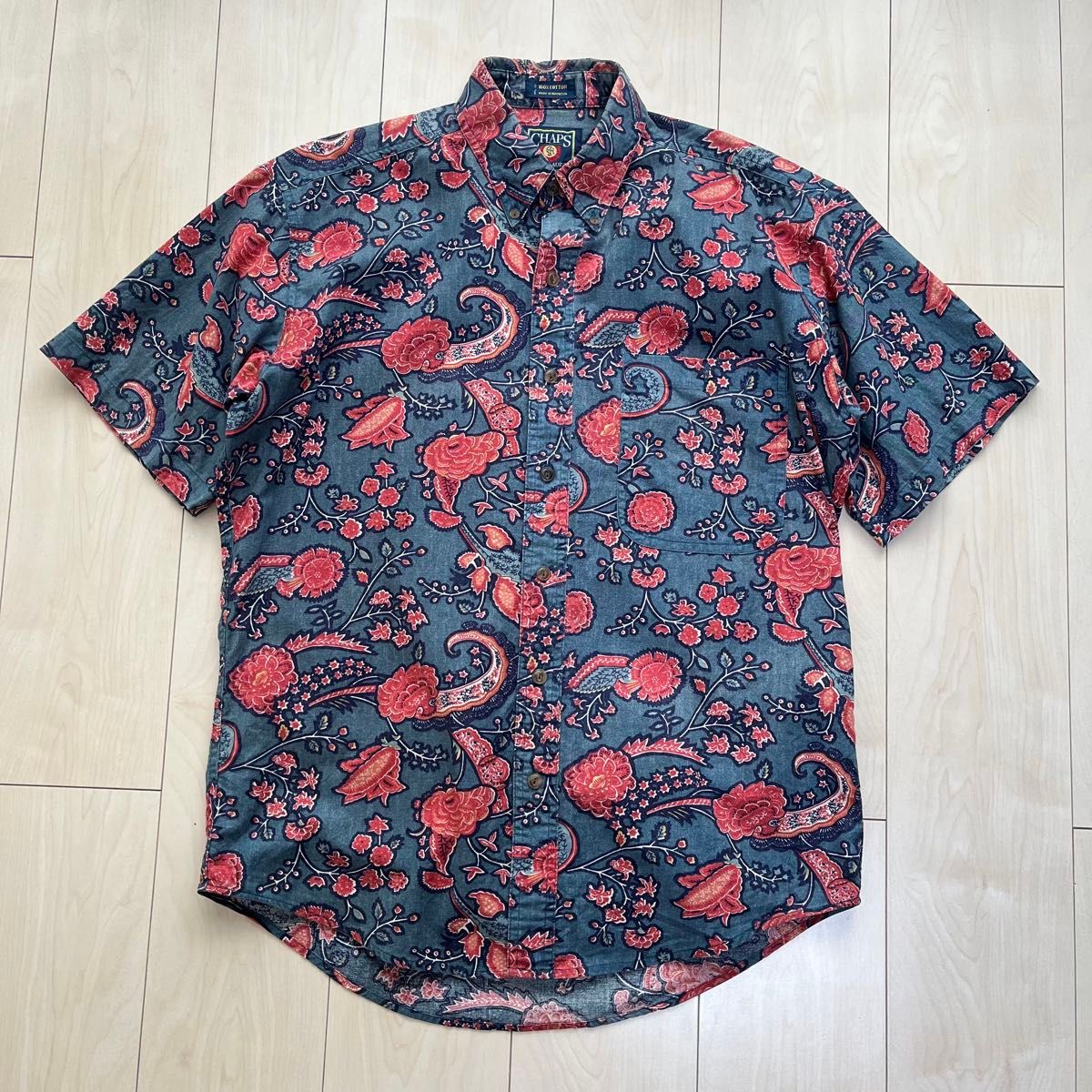 90s CHAPS Ralph Lauren ラルフローレン 花柄 総柄 半袖シャツ 90s CHAPS Ralph Lauren ラルフローレン 花柄 総柄 半袖シャツ