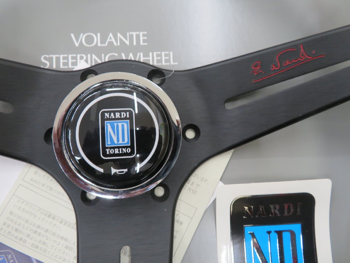 未使用正規品 数量限定モデル NARDI SPORT TYPE A 340 RED E.NARDI 品番 N921 BKLパンチングレザー＆ブラックスポーク 現品ありの画像2