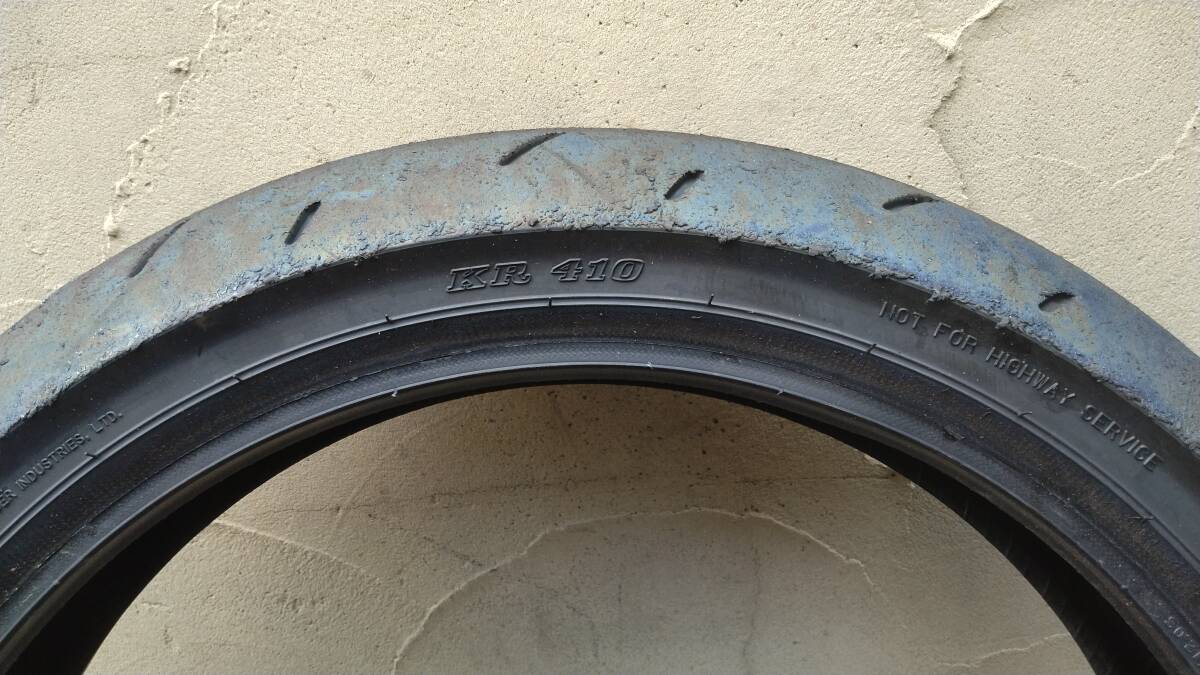 ダンロップ　レーシングタイヤ　KR410　115/70R17 ラジアルタイヤ センターバリ山　中古　　　　リア用 4121 同梱可 _画像5