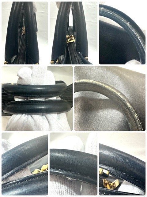 【中古品】ロエベ LOEWE ハンドバッグ カーフ 黒【送料別】FB0407の画像7