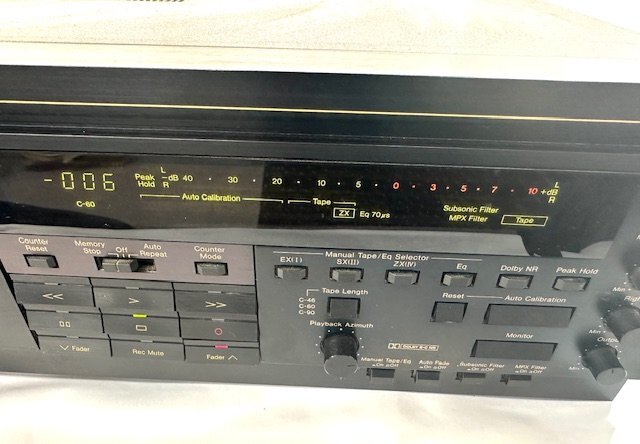 【中古品】(※動作未確認)ナカミチ Nakamichi カセットデッキ CR-70【送料別】FD1019の画像4