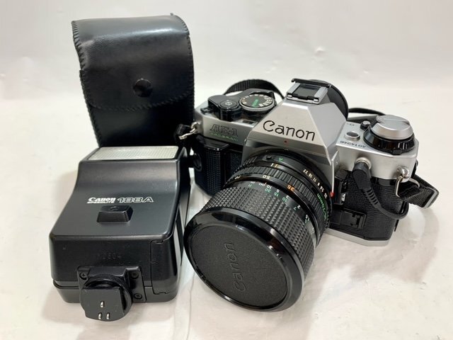 【中古品/動作未確認】(2点set)Canon キャノン フィルムカメラ AE-1 PROGRAM / ストロボ SPEEDLITE 188A【送料別】TD0515_画像1