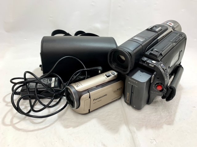 【中古品/動作未確認】(2点set)ビデオカメラ Panasonic HDC-TM45/SONY CCD-TRV95 NTSC【送料別】TD0522の画像1