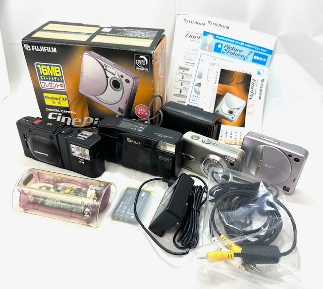 【中古品】(※動作未確認)(4点set)富士フィルム/オリンパス　デジタル/フィルムカメラ　Finepix50i/CARDIAHITEDATE/F30/A11【送料別】FD104_画像1