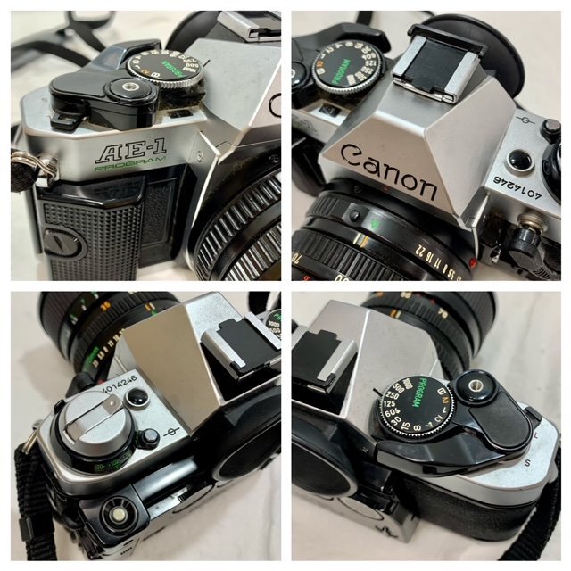 【中古品/動作未確認】(2点set)Canon キャノン フィルムカメラ AE-1 PROGRAM / ストロボ SPEEDLITE 188A【送料別】TD0515_画像5