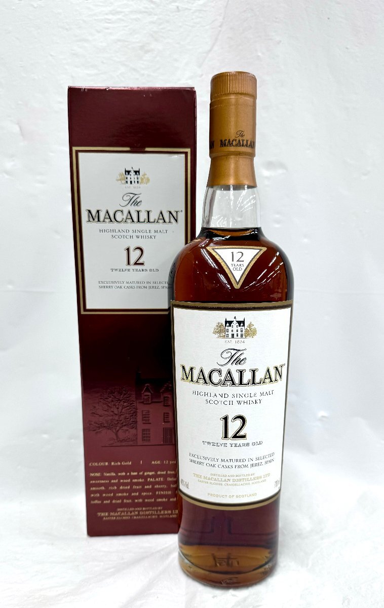 ★送料別★MACALLAN マッカラン 12年 700ml 40％ スコッチ ウイスキー 古酒 (未開封）EA2337_画像1
