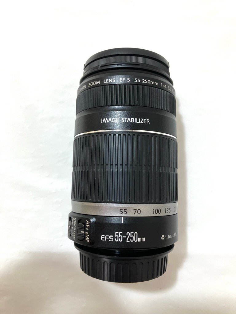 【中古品】(※動作未確認) キャノン カメラレンズ Canon EF-S LENS 55-250mm 1:4-5.6【送料別】HD0026の画像2