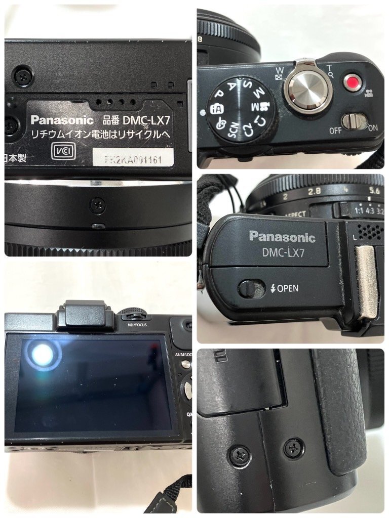 【中古品】(※動作未確認)　パナソニック　デジタルカメラ　Panasonic LUMIX DMC-LX7 ブラック【送料別】HD0043_画像7