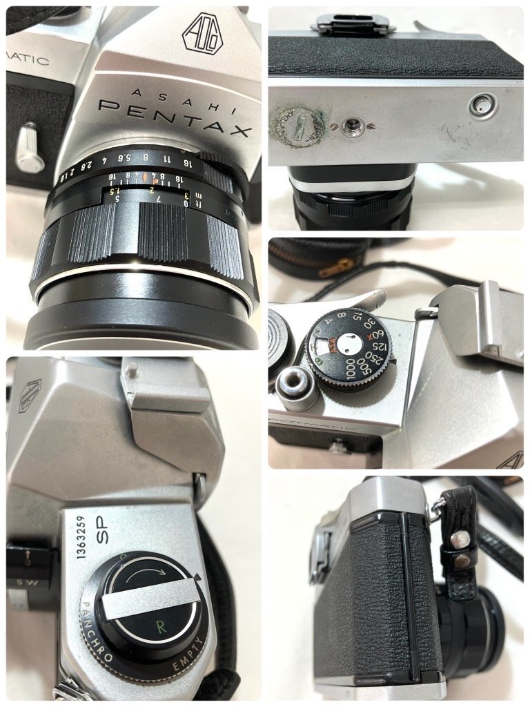 【中古品】(※動作未確認)（※フィルムカメラ3点セット） OLYMPUS-PEN EE-3/PENTAX SPOTMATIC SP/CHINON 35F-MA【送料別】HD0045_画像5