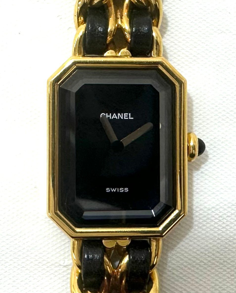 【中古品】シャネル CHANEL 腕時計 プルミエール クオーツ Lサイズ SS【送料別】FW0469の画像1