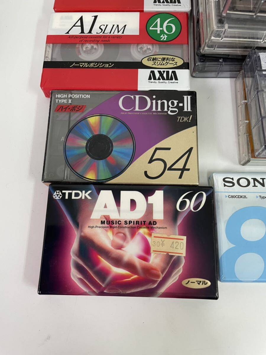 TDK SONY maxell カセットテープ 記録媒体 大量 まとめ 未使用含む 約90本の画像3