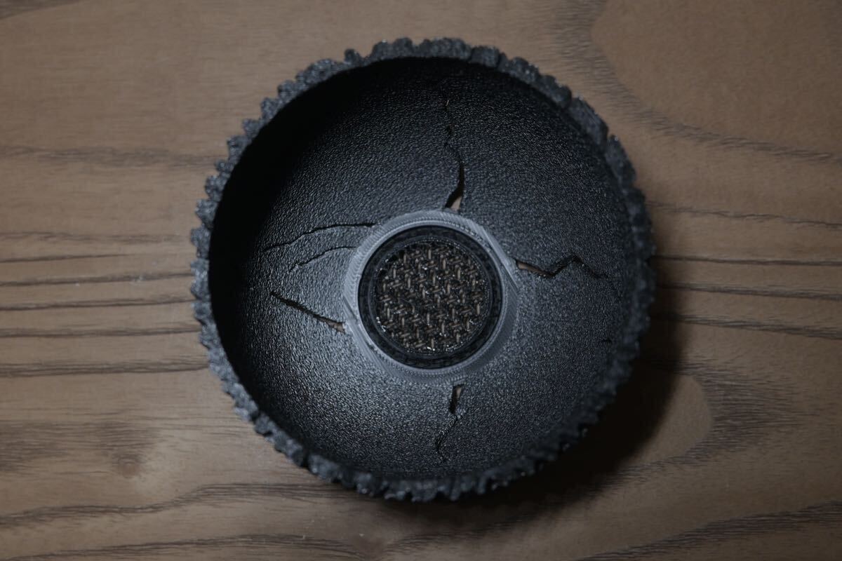 3Dプリンター鉢⑤ 黒Mサイズ 植木鉢 の画像5