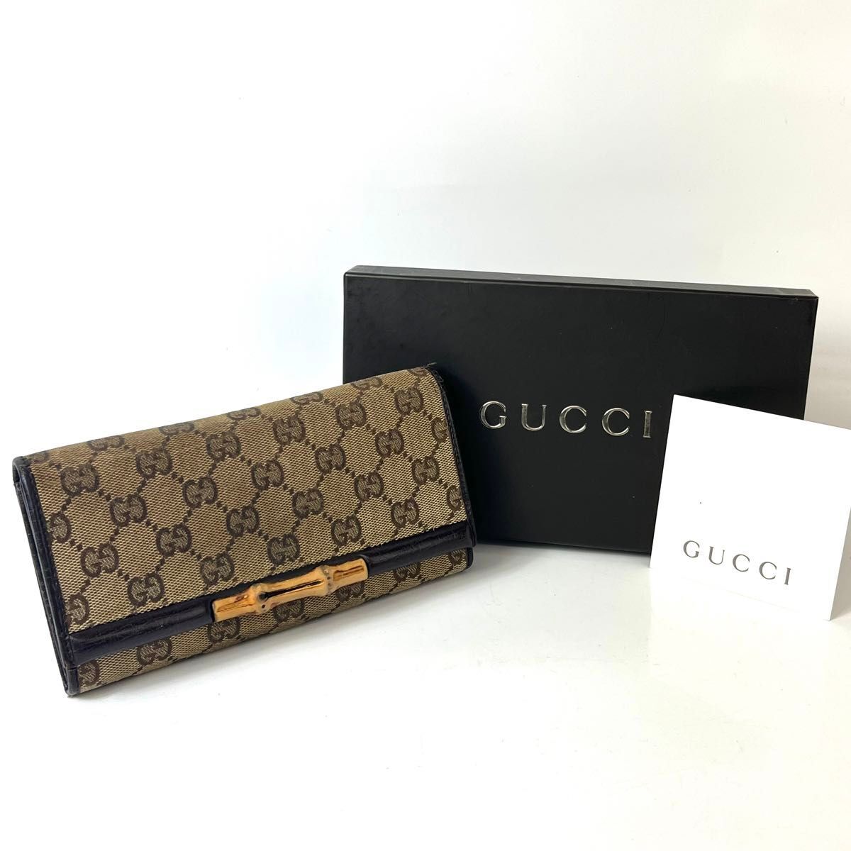 GUCCI グッチ　ウォレット　GGキャンバス 長財布　GG柄　小物　レディース　ブランド　中古品　正規品_画像2