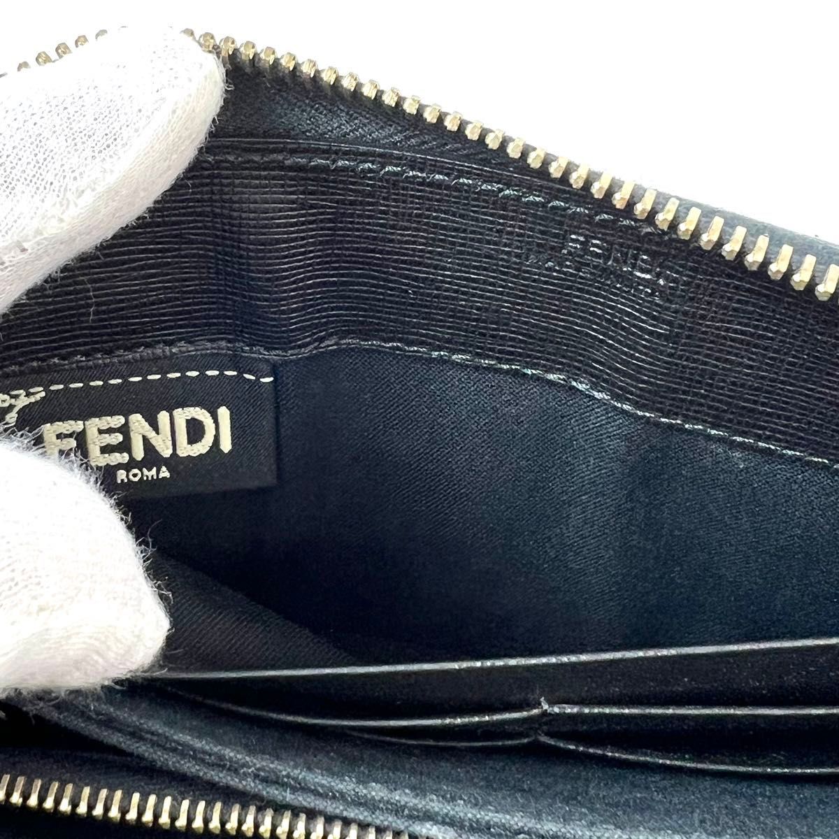 FENDI フェンディ ラウンドファスナー 長財布 シグネチャー FENDI フェンディ ラウンドファスナー 長財布 シグネチャー