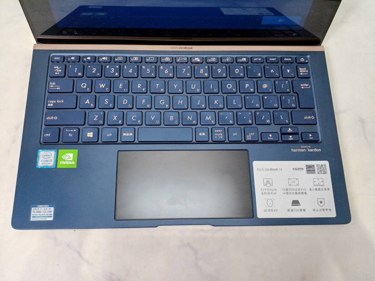 13398-01★ASUS/エイスース ZenBook ノートパソコン UX434F core i-5 8GB★の画像4